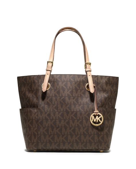 michael kors logo tote purse|michael kors large monogram tote.